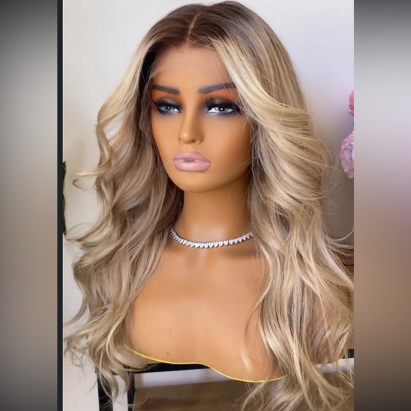 Blonde Wavy Hair Wig